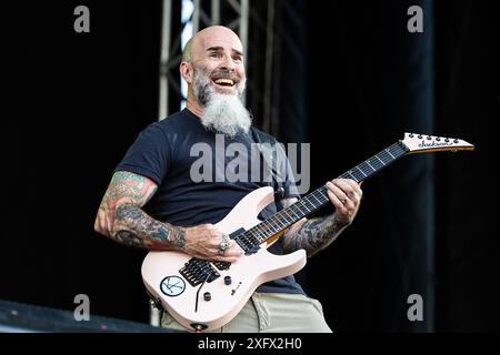 Scott Ian de Mr Bungle et Anthrax au tons of Rock Festival en Norvège en juin 2024 Banque D'Images