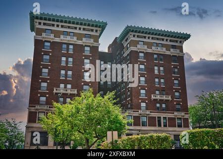 Le Shawnee Hotel, maintenant appelé Shawnee place, Springfield OH 2024 Banque D'Images