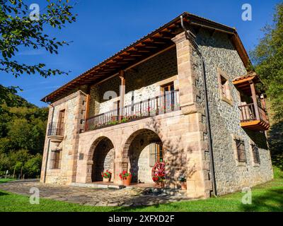 Maison de parc, parc naturel de Saja-Besaya, Cantabrie, Espagne Banque D'Images