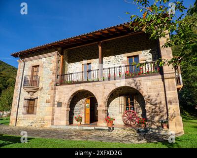 Maison de parc, parc naturel de Saja-Besaya, Cantabrie, Espagne Banque D'Images