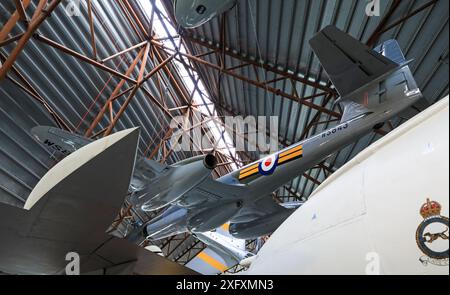 Gloster Meteor NF14, indicatif d'appel WS843, avion au Royal Air Force Museum Midlands, Cosford, Shifnal, Shropshire, Angleterre, ROYAUME-UNI Banque D'Images