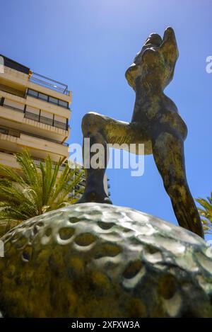 Salvador Dali sculpture du corps féminin, Esculturas de Dalí, Avenida del Mar, Marbella, Espagne Banque D'Images