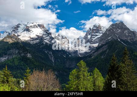 Europe, Italie, Trentino Tyrol du Sud, vallée de Rendena, Trento province, Madonna di Campiglio. Banque D'Images