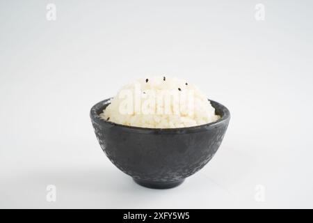 Riz blanc dans un bol, faire cuire le riz Banque D'Images