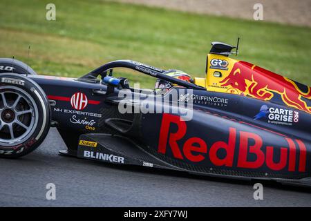 Silverstone, Royaume-Uni. 5 juillet 2024. 20 HADJAR Isack (fra), Campos Racing, Dallara F2 2024, action lors de la 8ème manche du Championnat FIA de formule 2 2024 du 5 au 7 juillet 2024 sur le circuit de Silverstone, à Silverstone, au Royaume-Uni. Agence photo indépendante/Alamy Live News Banque D'Images