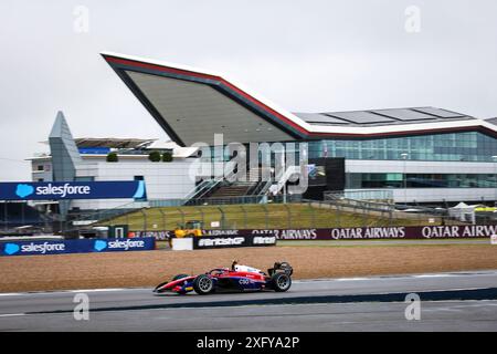 Silverstone, Royaume-Uni. 5 juillet 2024. 23 STANEK Roman (CZE), Trident, Dallara F2 2024, action lors de la 8ème manche du Championnat FIA de formule 2 2024 du 5 au 7 juillet 2024 sur le circuit de Silverstone, à Silverstone, Royaume-Uni - photo Xavi Bonilla / DPPI Banque D'Images