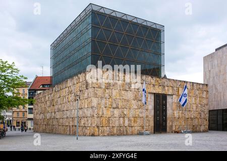 La synagogue Ohel Jakob est située sur la Sankt-Jakobs-Platz à Munich Banque D'Images