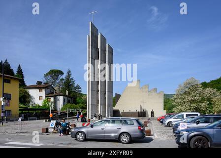 Santa Maria Assunta, Eglise, Alvar Aalto, Riola di Vergato, Italie Banque D'Images