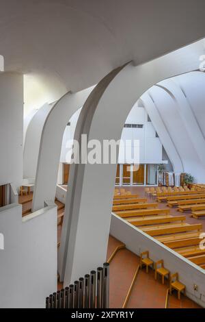 Santa Maria Assunta, Eglise, Alvar Aalto, Riola di Vergato, Italie Banque D'Images