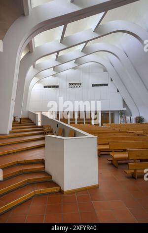 Santa Maria Assunta, Eglise, Alvar Aalto, Riola di Vergato, Italie Banque D'Images