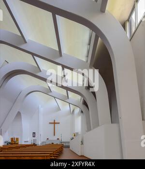 Santa Maria Assunta, Eglise, Alvar Aalto, Riola di Vergato, Italie Banque D'Images