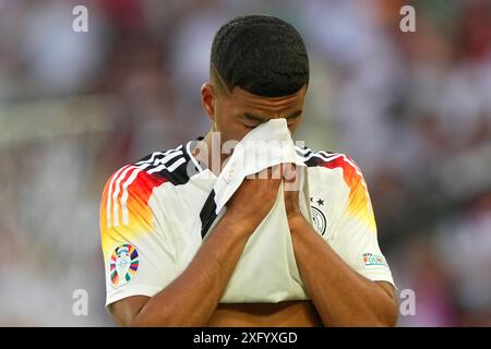 L'Allemand Benjamin Henrichs lors du match de football Euro 2024 entre l'Espagne et l'Allemagne à la Stuttgart Arena, Stuttgart, Allemagne - vendredi 05 juillet 2024. Sport - Soccer . (Photo de Spada/LaPresse) crédit : LaPresse/Alamy Live News Banque D'Images