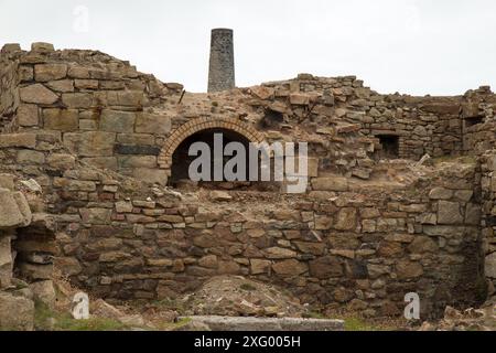 Mine d'étain du Levant Banque D'Images