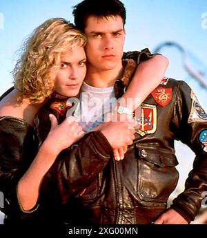 TOP GUN 1986 film Paramount Pictures avec Tom Cruise et Kelly McGillis Banque D'Images