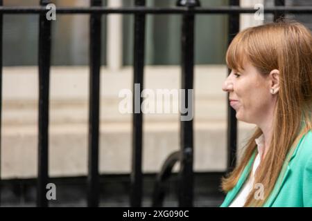 Londres, Royaume-Uni. 5 juillet ; 2024 Membres du nouveau cabinet du travail à Downing Street Londres Royaume-Uni Angela Rayner, vice-première ministre et secrétaire d'État pour le nivellement du logement et des communautés crédit : Ian Davidson / Alamy Live News Banque D'Images