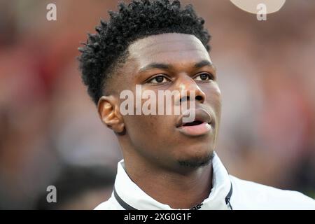 Hambourg, Allemagne. 5 juillet 2024. Aurelien Tchouameni de France lors du match Portugal - France UEFA Euro 2024 quart de finale au Volksparkstadion Hambourg le 5 juillet 2024. (Photo par : Dimitrije Vasiljevic) crédit : Dimitrije Vasiljevic/Alamy Live News Banque D'Images
