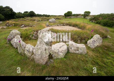 Carn Euny Ancient Vilage Banque D'Images