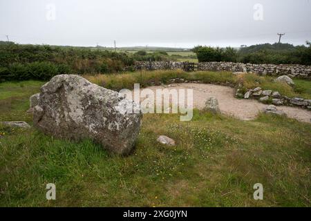 Carn Euny Ancient Vilage Banque D'Images