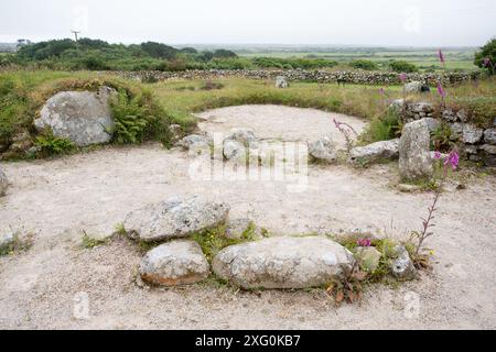 Carn Euny Ancient Vilage Banque D'Images