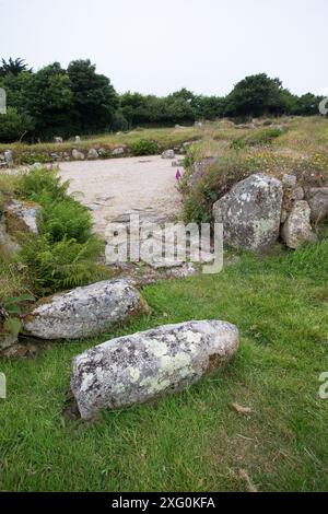 Carn Euny Ancient Vilage Banque D'Images