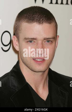 Justin Timberlake lors du lancement de la collection William Rast à Bloomingdale's 59th Street à New York le 1er novembre 2005. Crédit photo : Henry McGee/MediaPunch Banque D'Images