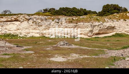 Carrière sur la prison de Robben Island (le Cap, Afrique du Sud) Banque D'Images