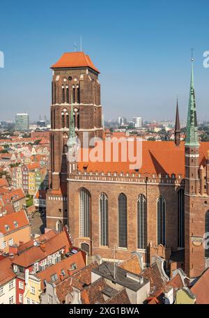 Eglise de Marie, Gdansk, GdaÅ„SK, Pologne Banque D'Images