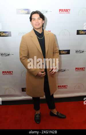 Burbank, CA USA - 2 mars 2024 : Mathew San Jose assiste à la soirée d'ouverture de Footloose the musical au Colony Theater. Banque D'Images