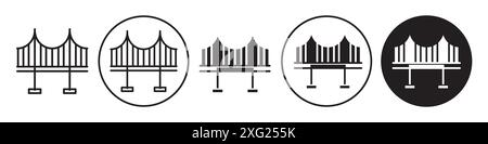 Collection d'ensembles de vecteurs d'icônes de pont pour collection d'ensembles de vecteurs Web pour l'interface utilisateur de l'application Illustration de Vecteur