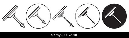 Collection d'ensembles de vecteurs d'icônes Window Squeegee pour collection d'ensembles de vecteurs Web pour l'interface utilisateur de l'application Illustration de Vecteur