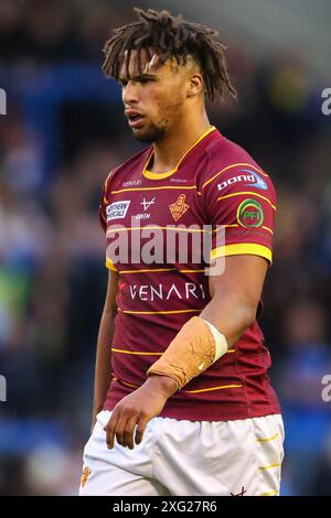 Warrington, Royaume-Uni. 05 juillet 2024. Hugo Salabio des Huddersfield Giants lors du match Betfred Super League Round 16 Warrington Wolves vs Huddersfield Giants au stade Halliwell Jones, Warrington, Royaume-Uni, le 5 juillet 2024 (photo par Gareth Evans/News images) à Warrington, Royaume-Uni le 7/5/2024. (Photo de Gareth Evans/News images/SIPA USA) crédit : SIPA USA/Alamy Live News Banque D'Images