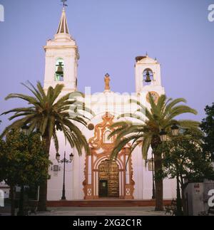 L Église de la Asunción, Plaza Virgen de los Reyes, Almonte, province de Huelva, Espagne Banque D'Images