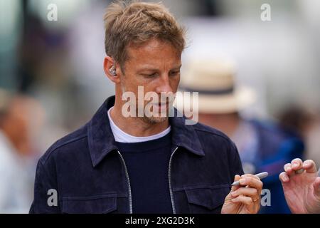 Silverstone, Royaume-Uni. 05 juillet 2024. Sky Sports F1 Pundit Jenson Button lors du Grand Prix de Grande-Bretagne de formule 1 Qatar Airways sur le circuit de Silverstone, Silverstone, Angleterre, Royaume-Uni le 5 juillet 2024 crédit : Every second Media/Alamy Live News Banque D'Images