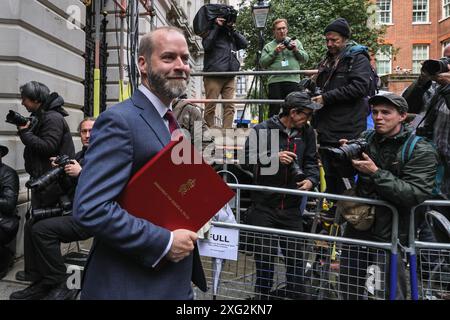 Londres, Royaume-Uni. 06 juillet 2024. Jonathan Reynolds, secrétaire d'entreprise. Ministres du nouveau gouvernement du Parti travailliste Starmer à Downing Street pour leur première réunion du Cabinet depuis leur nomination hier. Crédit : Imageplotter/Alamy Live News Banque D'Images