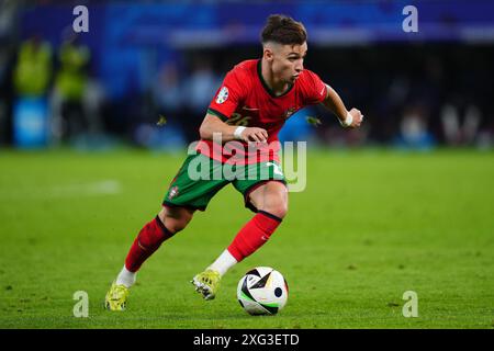 Hambourg, Allemagne. 05 juillet 2024. Francisco Conceicao du Portugal lors du match de l’UEFA Euro 2024 entre le Portugal et la France. Quarts de finale, joué au Volksparkstadion le 5 juillet 2024 à Hambourg, en Allemagne. (Photo de Bagu Blanco/Sipa USA) crédit : Sipa USA/Alamy Live News Banque D'Images