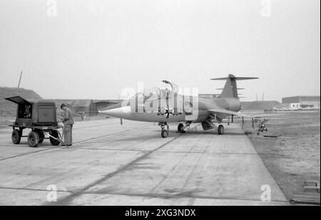 Lockheed F-104G Starfighter Force aérienne allemande - Bundeswehr Luftwaffe Lockheed - F 104G Starfighter BB+384 Banque D'Images