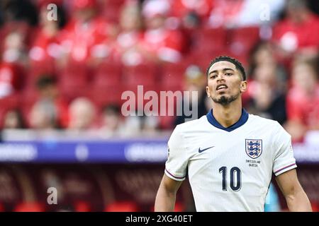 DUSSELDORF - 06/07/2024, Jude Bellingham de l'Angleterre lors du match de quart de finale de l'UEFA EURO 2024 entre l'Angleterre et la Suisse à la Dusseldorf Arena le 6 juillet 2024 à Dusseldorf, Allemagne. ANP | Hollandse Hoogte | GERRIT VAN COLOGNE Banque D'Images