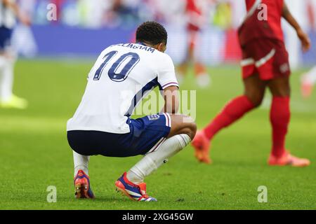 Dusseldorf, Allemagne. 06 juillet 2024. DUSSELDORF, Dusseldorf Arena, 06-07-2024, Championnat d'Europe de Football Euro2024, manche de 8 match no.48 entre l'Angleterre et la Suisse, joueur anglais Jude Bellingham crédit : Pro Shots/Alamy Live News Banque D'Images
