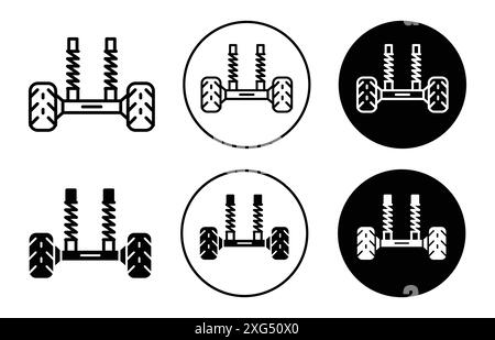 Collection de logo vectoriel d'icône de suspension de voiture pour l'interface utilisateur de l'application Web Illustration de Vecteur