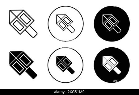 Hanukkah dreidel Outline Icon vector logo set collection pour l'interface utilisateur de l'application Web Illustration de Vecteur