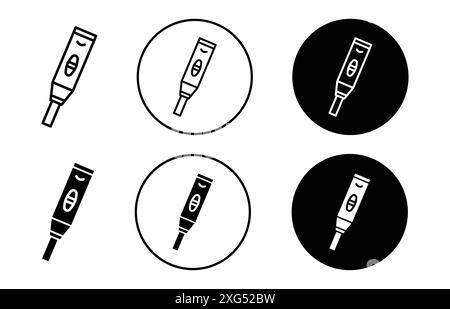 Collection d'ensemble de logos vectoriels d'icône de test de grossesse pour l'interface utilisateur de l'application Web Illustration de Vecteur