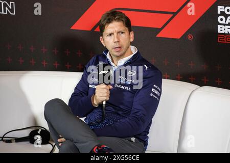 Silverstone, Grande-Bretagne. 5 juillet 2024. James Vowles (GBR, Williams Racing), Grand Prix F1 de Grande-Bretagne au circuit de Silverstone le 5 juillet 2024 à Silverstone, Grande-Bretagne. (Photo de HOCH Zwei) crédit : dpa/Alamy Live News Banque D'Images