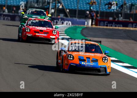 Silverstone, Grande-Bretagne. 6 juillet 2024. #18 Keagan Masters (ZA, Ombra), Porsche Mobil 1 Supercup au circuit de Silverstone le 6 juillet 2024 à Silverstone, Grande-Bretagne. (Photo de HOCH Zwei) crédit : dpa/Alamy Live News Banque D'Images