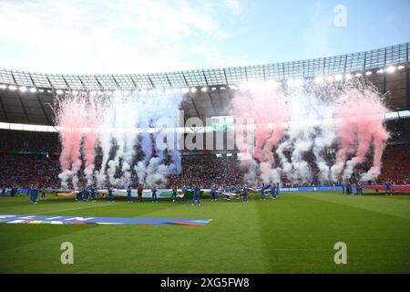 Berlin, Allemagne. 6 juillet 2024. Vue d'ensemble lors du match UEFA Euro Allemagne 2024 entre pays-Bas 2-1 Turquie à l'Olympiastadion le 06 juillet 2024 à Berlin, Allemagne. Crédit : Maurizio Borsari/AFLO/Alamy Live News Banque D'Images