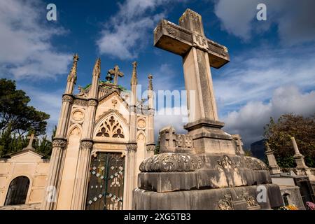 Cimetière d'Alaro, Majorque, Îles Baléares, Espagne Banque D'Images