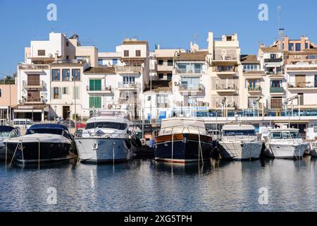 Royal nautical club, Porto Petro, Santanyi, Majorque, Îles Baléares, Espagne Banque D'Images