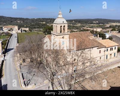 Paroisse de l'Immaculée et du Bienheureux Ramon Llull, Randa, Majorque, Iles Baléares, Espagne Banque D'Images