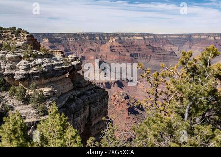 Célèbre plateau du Grand Canyon en Arizona, États-Unis Banque D'Images