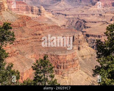 Célèbre plateau du Grand Canyon en Arizona, États-Unis Banque D'Images