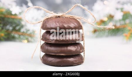 Pain d'épice Nurnberg elisen, bonbons de noël traditionnels allemands Banque D'Images